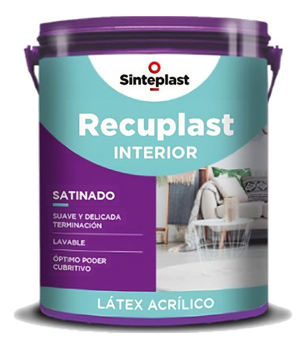 Recuplast Interior Satindado Alta Gama Decorativo 20 Litros 