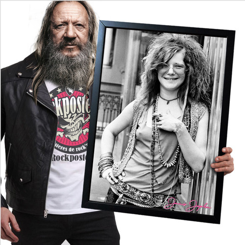 Poster Quadro Com Moldura Janis Joplin 24 A2 60x42cm