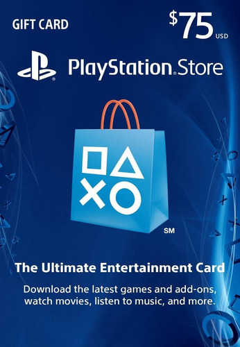 Playstation Card 75 Codigo De Canje  Usa  Ps4 Ps3 Dgames Uy