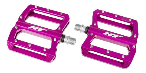Pedales Bici Mtb Ht An01 Pedal Aluminium Color Purpura