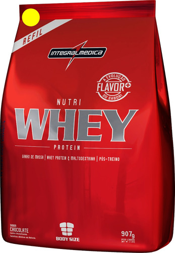 Nutri Whey Protein Refil Chocolate 907g - Integralmedica !!