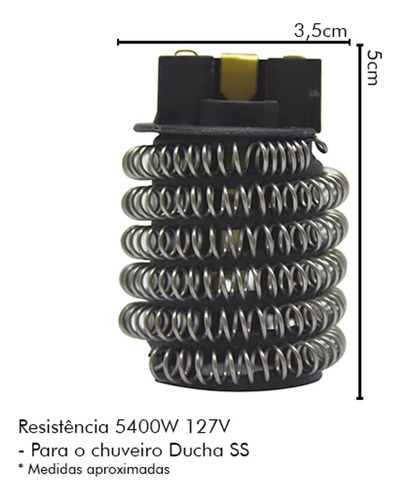 Resist.hydra Corona Ducha Ss 5400w 127v
