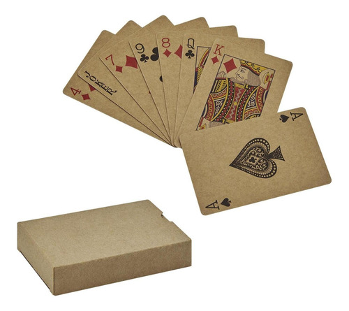 10 Piezas Juego Cartas Mini Poker Eco Gare