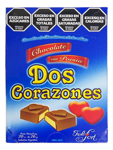 Bocadito Dos Corazones X20u - Delipop