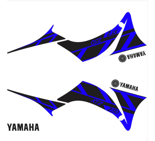 Adesivo Protetor Yamaha Lander Xtz 250 2009 Azul