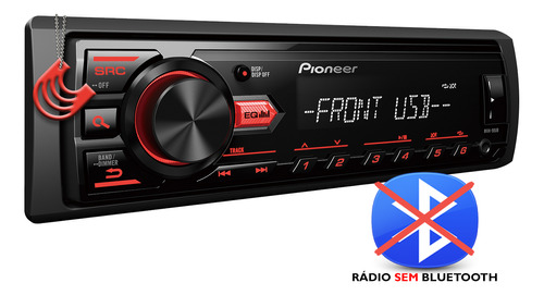 Som Automotivo Media Receiver Pioneer Mvh-98ub Aux Fm Usb