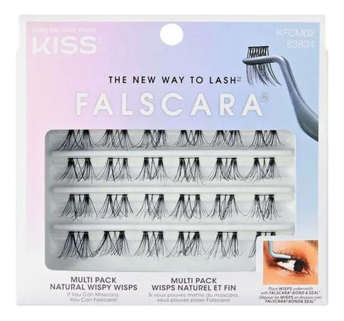 Cílios Individuais Kiss Falscara Natural Wisps Wisps Kfcm02