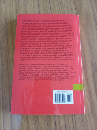Escribir Television- Maria Teresa Forero (1ra.edicion 2002) (Usado)