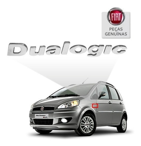 Emblema Dualogic Cromado Fiat Idea 1.4 8v 06 A 16 51804452