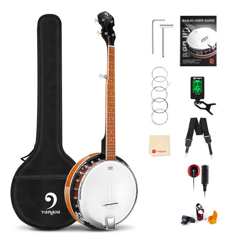 Kit De Banjo De 5 Cuerdas Principiantes Tamaño Complet...