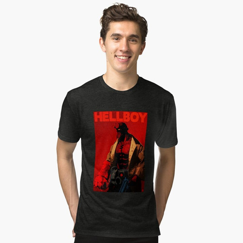 Polera Hellboy Red Superheroe H