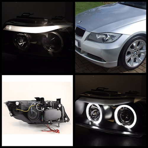 Bmw 323 325 328 335 2006 - 2008 Juego Faros Ojo Angel