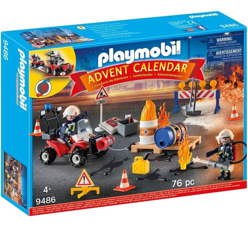 Playmobil | Calendario De Adviento Set De Bomberos | 9486