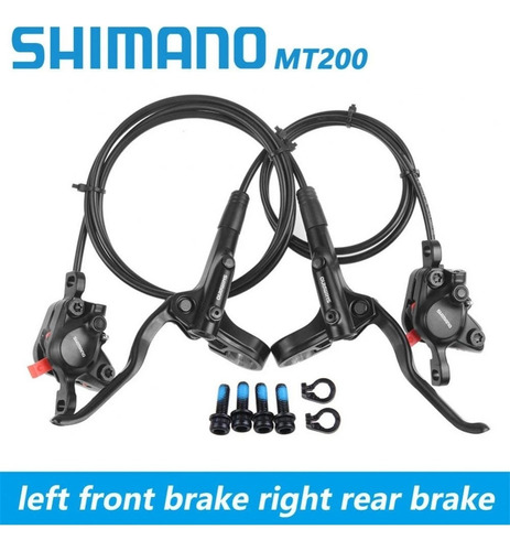 . Juego De Frenos De Disco Hidráulico Shimano Mt200 Biccle