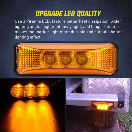 Remolque Para Camión, 8 Piezas, 24 V, 3.9 Pulgadas, 3 Led, L