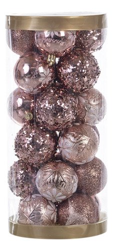 Adornos De Bolas De Navidad Irrompibles De 24 Piezas Con Dec
