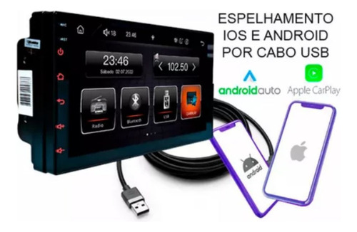 Multimídia Mp5 Chery Qq Carplay Android Auto Carplay Usb