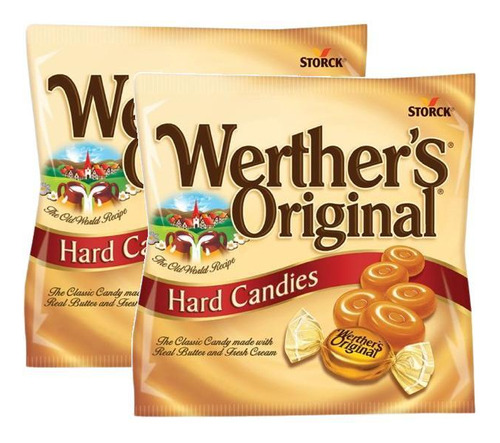 2 Bala De Caramelo Storck Werthers Caramel Hard Candies 75g