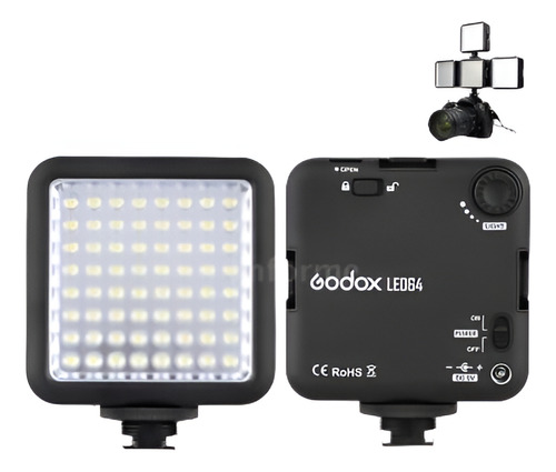 Fotografía De Godox Led64 Video Llena De Luz Para Dslr Cámar