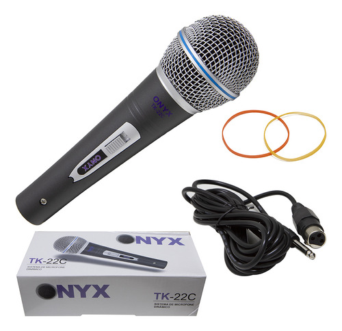 Kit 100 Microfones Dinâmicos Com Fio Tk 22c Onyx