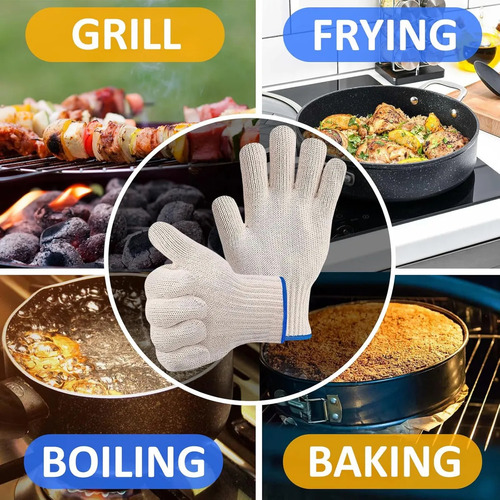 Guantes Resistentes Al Calor Guantes De Barbacoa Con Dedos