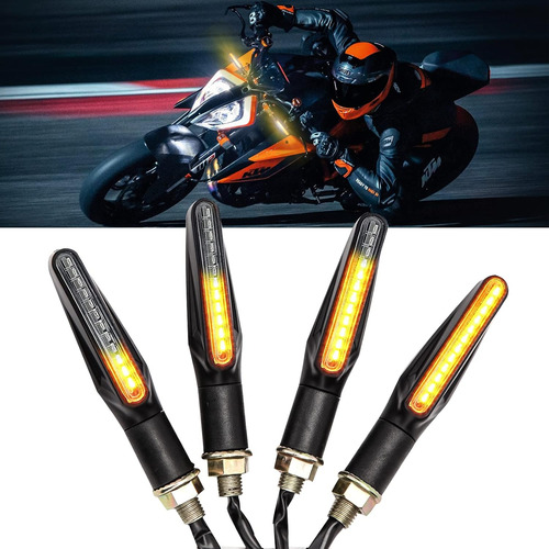 4pcs Intermitentes De Motocicleta Indicador Señal De Giro