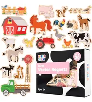 Comprar Ímãs De Madeira Spark & Wow - Farm - Conjunto De 20 - Ímãs F