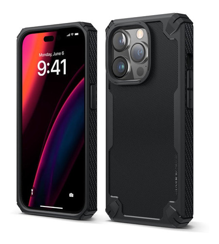 Estuche Para iPhone 14 Pro Armor Elago En Negro