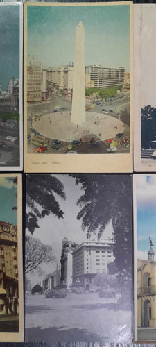 Postal Buenos Aires Lote X 6 Hotel Plaza Monumento A Francia (Usado)