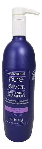 Matizador Pure Silver Primer Loquay Whitening Shampoo 1l/ Ne