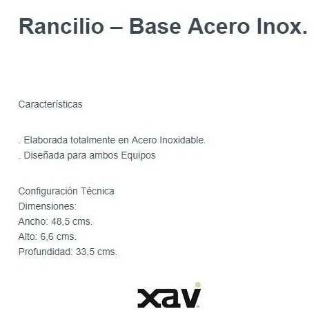 Base Para Molino O Maquina Cafe Rancilio M030 G. Xavi
