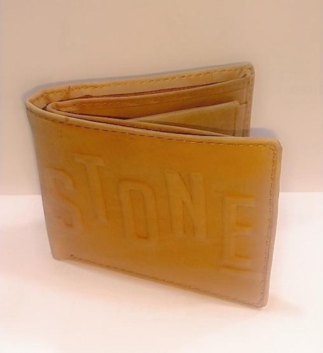 Billetera Stone Cuero Vacuno Gamuzado Original Oferta 4391/1