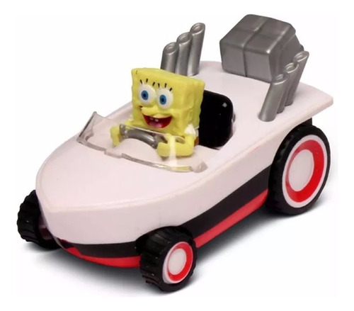 Lancha Carrinho Corrida Fricção Bob Esponja Miniatura Barco
