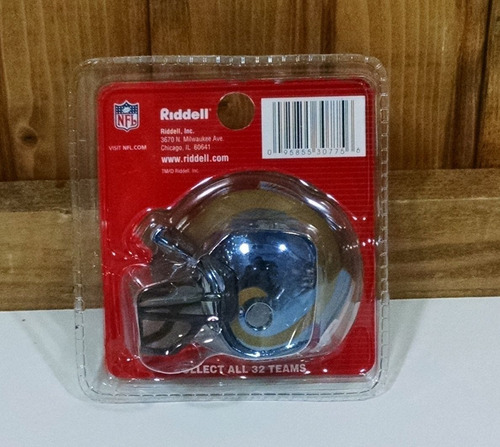 Casco Pocket Nfl Cromado Riddell - Los Angeles Rams