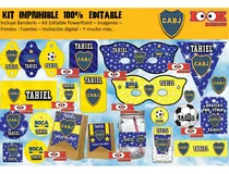 Comprar Kit Imprimible Candybar Boca Juniors 100% Editable