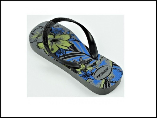 Imagem 3 de 3 de Chinelo Havaianas Aloha Cinza Aço Tamanho 39/40