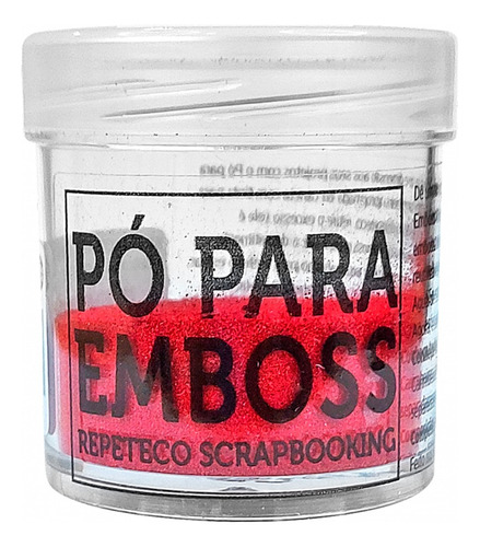 Repeteco - Pó Para Emboss Opaco - Cor Vermelho - 14gr