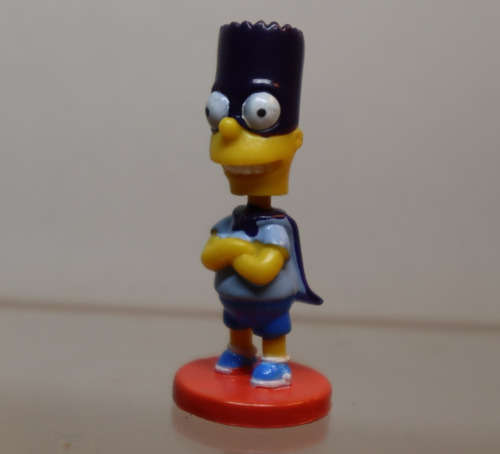 Bart 2005 Tomy Simpsons Mini Bobble Head Bartman