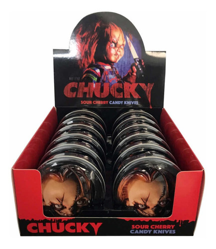 Dulces Chucky Child's Play Cajas Metálicas Colección 12pz