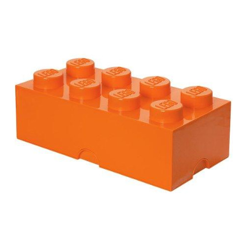 Ladrillo De Almacenamiento Lego Color Naranja Para Niños