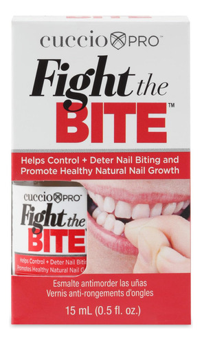 Cuccio Fight The Bite - Esmalte De Uñas Transparente Sin Mor