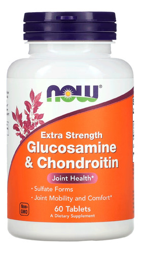 Glucosamine & Condroitina Now Foods 750mg 600mg 60 Cápsulas