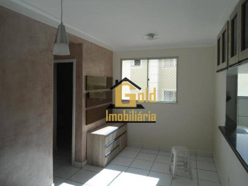 Imagem 2 de 13 de Apartamento Com 2 Dormitórios À Venda, 47 M² Por R$ 190.000,00 - Parque Industrial Lagoinha - Ribeirão Preto/sp - Ap1396