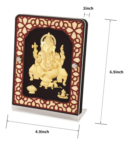 Moksha Craft India Dios Hinduismo Dios 24k Chapado En Oro Ga