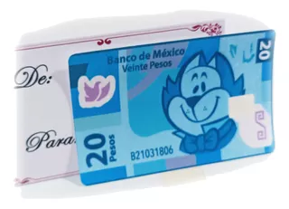 Sticker Para Tarjeta Billete De 20 Benito Bodoque Don Gato