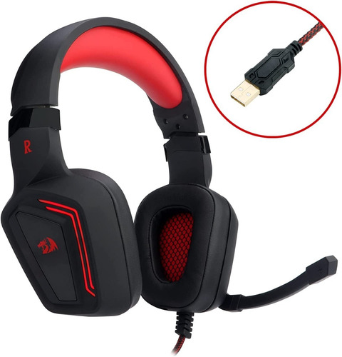 Headset Gamer Redragon Muses 2 Preto