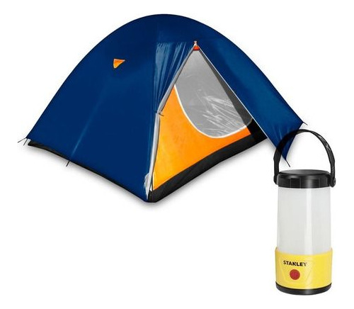 Combo Carpa + Farol Camping Aventura Playa P/ 4 Personas