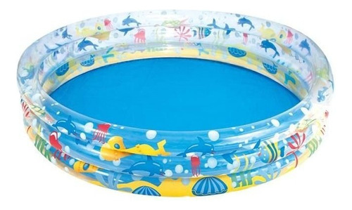 Bestway Pileta Inflable 3 Aros Mundo Marino 152x30 Cm Shp