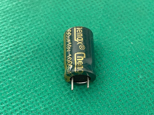 2x Capacitor Eletrolitico 1000uf/10v 105° 10x17mm Chengx