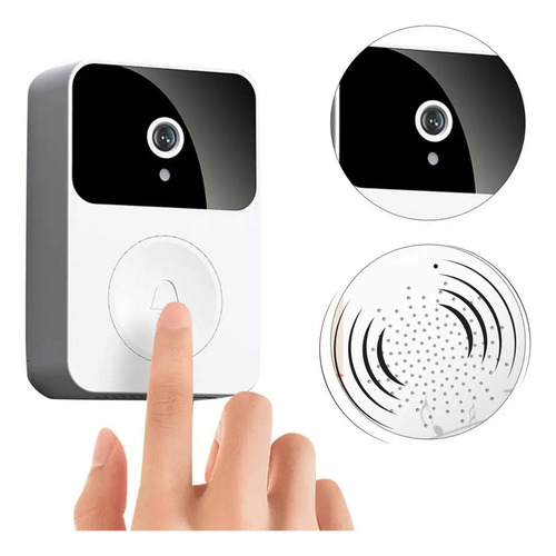 Campainha Smart Com Câmera De Vídeo Saída De Voz Segurança